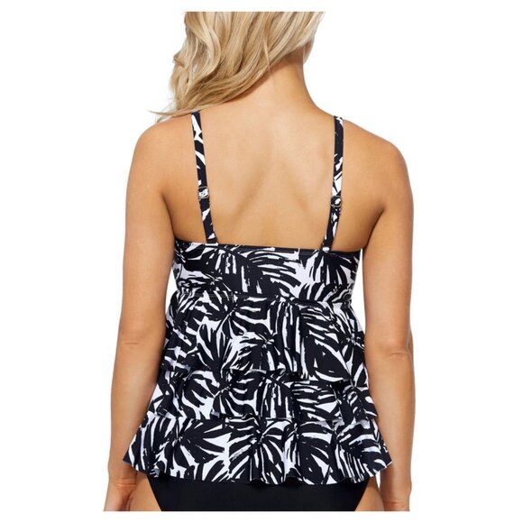 SOILED Island Escape Women's Sweetheart Underwire Tankini Top Size 12 $40 O275 - Picture 2 of 6